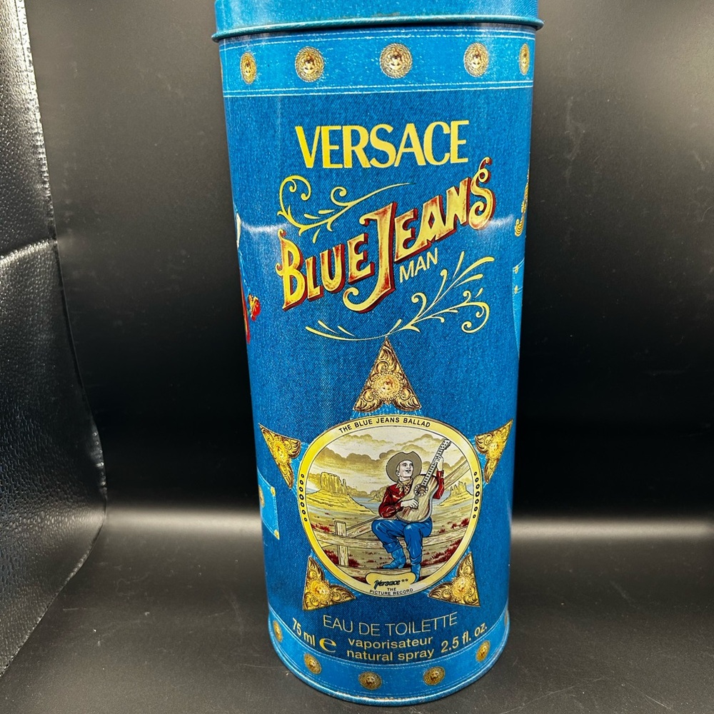 Versace Tins for Blue Jeans Eau de Toilette for Men. TINS ONLY